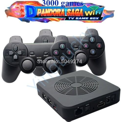 3D Pandora saga wifi 3000 in 1 tv game box for gamepads adapter Usb connect joypad Arcade Machine HD video games