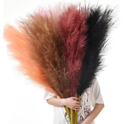 Artificial Pampas Grass 120CM Wedding Party Home Decoration 12 fork Reed for Wedding Party Home Garden DIY Plant Decoration