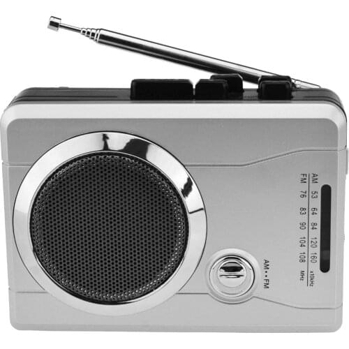 AM/FM Pocket Radio Cassette Player, Portable Personal Voice Audio Cassette Recorder Cassette Walkman Player Built-in Speaker