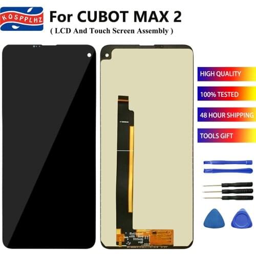 KOSPPLHZ For Cubot Max 2 LCD Display Touch Screen Digitizer Assembly 6.8" 100% Tested Repair For Cubot Max 2 MAX2 Accessories