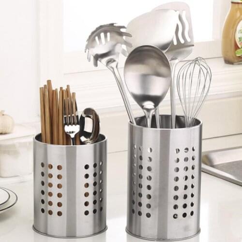 Creative Kitchen Stainless Steel Utensil Cooking Spoon Tool Multi-function Storage Tool Chopstick Holder