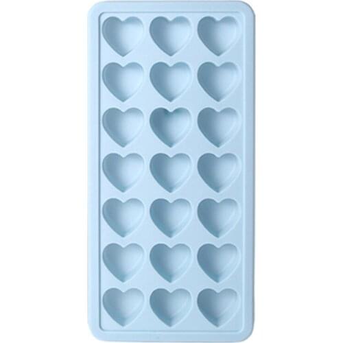 Heart-shaped Silicone Ice Cube Mold Ice Cream Maker Popsicle Yogurt DIY Mould Reusable Tool BPA Free 1Pc