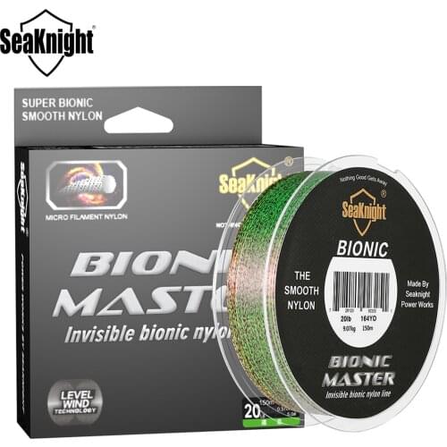 SeaKnight Brand BIONIC MASTER Series 150M Spotted Nylon Fishing Line Monofilament Line 2020 New Bionic Design Speckle Camouflage