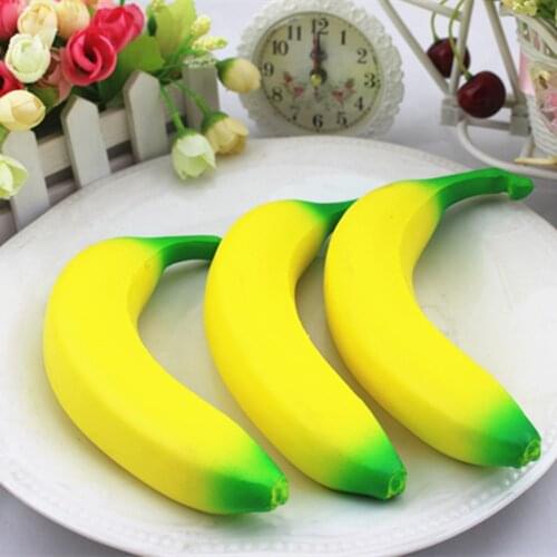 Slow Rising Banana Wrist Hand Pad Rest Kids Toy Charm Home Decoration Stress Relief toy Anti-Stress Banana Shape Toy