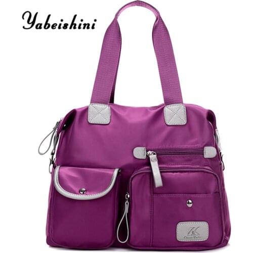 Multi-pocket women bags over shoulder Bags oxford cloth tote reusable Shopping Bag for women Travel bag Leisure Crossbody bag