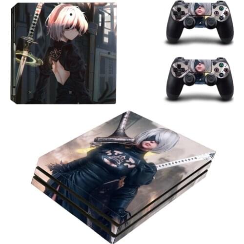 NieR Automata PS4 Pro Stickers Play station 4 Skin Sticker Decal For PlayStation 4 PS4 Pro Console & Controller Skins Vinyl