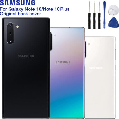 Samsung Original Back Cover Cases Battery Cover Housing For Samsung Galaxy Note 10 Note10+ Note10 Note Plus Back Rear Glass Case