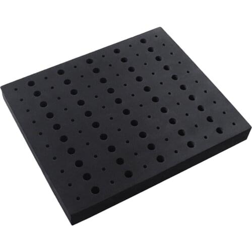 Foam Router Bits Storage Tray Tool Box Organizer 11x13 inch 60x 1/4" and 50x 1/2", Organize and Secure up to 110 Bits
