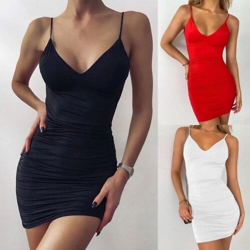 Sexy Womens Summer Backless High Draped Slim Bandage Bodycon Evening Party Short Mini Dress