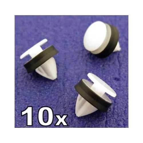 10x For Front Door Plastic Trim Clips for Ford Transit Door Mouldings (2014 on)