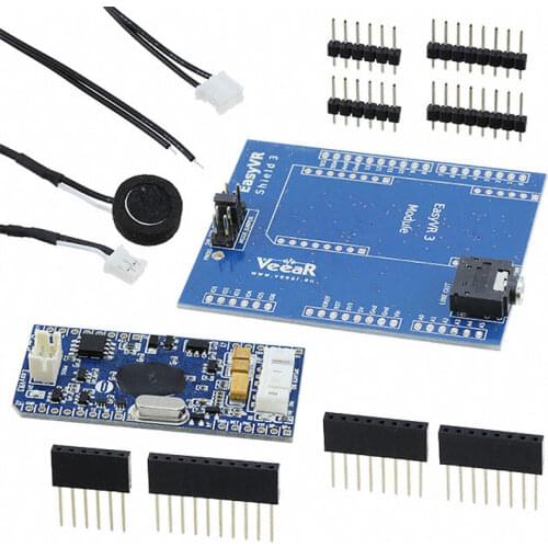 1 pcs x EASYVR SHIELD 3.0 Voice Recognition Data Acquisition Evaluation Expansion Board COM-13316