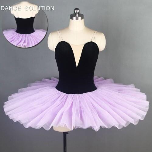 Standard Sizes Pre-professional Ballet Tutu with Lilac Tulle Skirt Women Stage Dance Dress Ballet Show Costumes for Girl BLL095