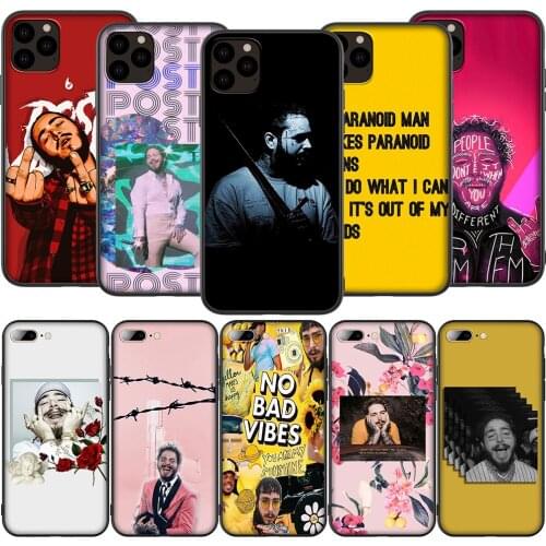 Lavaza K107 Post Malone Silicone Soft Case for iPhone 12 Mini 11 Pro XS Max XR X 8 7 6 6S Plus 5 5S SE 2020