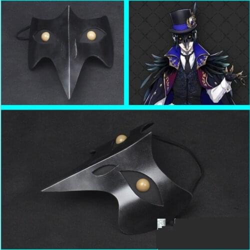 Twisted-Wonderland Dire Cosplay Mask Crow Steampunk Mask Props