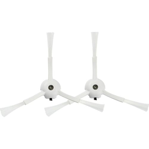2Pc 3-Arm Nylon Side Brush Cleaning Replacement For Xiaomi Mijia 1S 2S Roborock S50 S55 S52 S6 T6 T61 Vacuum Cleaner Accessories