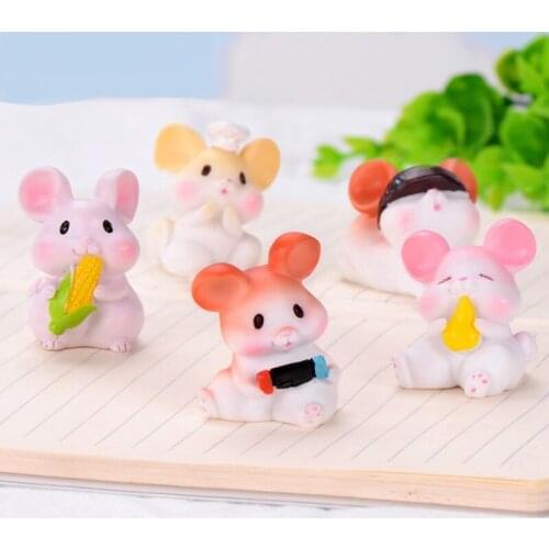 Resin Fairy Decorations for Miniature Garden Figures Horse Mushroom Home Figure Accessories Figurine Animal Figurines Miniatures