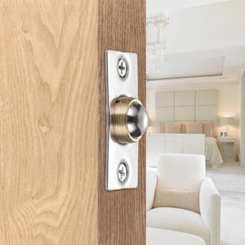 Special Wooden Door Spring Ball Keyless Lock Stainless Steel + Copper for Door Locking Ball Hardware Accessories