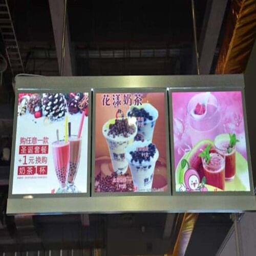 Led Menu Boards, Illuminated Menus Display, Menu Signs System for restaurants Takeaway (5 Graphics/Column)