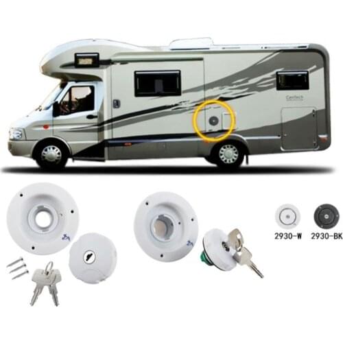 RV Water Filler Gravity Water Inlet With Lock Sealed And Leak-proof Caravan Water Inlet Part Car With Water Cover RV Accessories