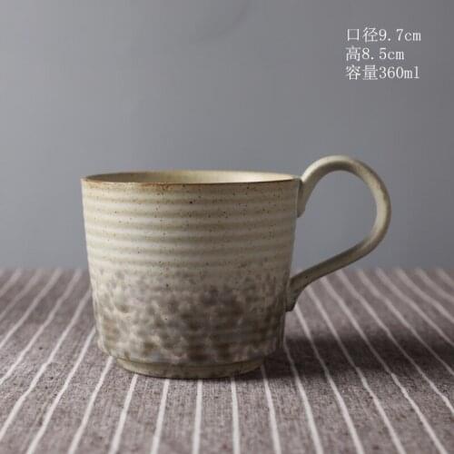 Japanese retro ceramic coffee cup creative souvenir cup afternoon tea mug stoneware coffee cup