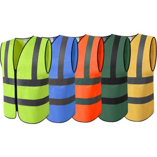Outdoor Night Riding Running Hi-Vis Safety Vest Reflective Jacket Security Waistcoat Cycling Vest