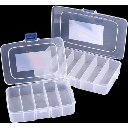 1pcs Plastic Tool Screws IC Jewelry Beads Fishing Storage Box Craft Organizer Small Part Container Case items label sticker