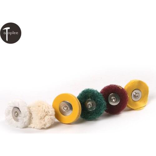 1pc T Shape Polishing Wheel Buffing Pad Brush Polishing Grinding Dusting Jewelry Dremel Rotary Tools 3mm Shank