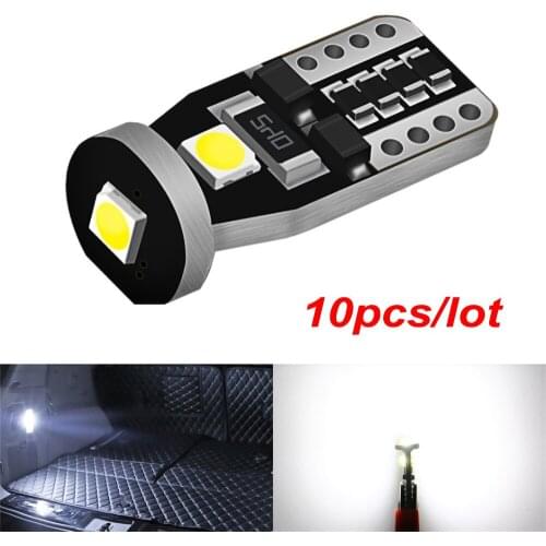 10PCS led Car Interior Bulb Canbus Error Free T10 White 3030 3SMD LED 12V Car Side Wedge Light White Lamp Auto Bulb Car Style