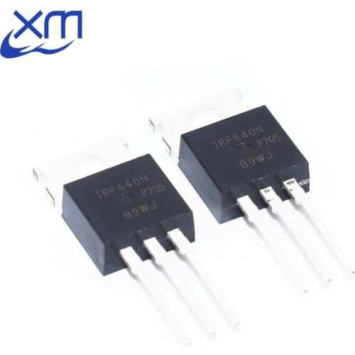 100pcs IRF640N IRF640 IRF640NPBF Power MOSFET MOSFT 200V 18A 150mOhm 44.7nC TO-220 new original