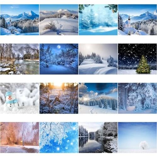 Full Square Drill Embroidery Winter Landscape Diamond Painting 5D DIY Cross Stitch Kit Mosaic Picture Living Room Decoration