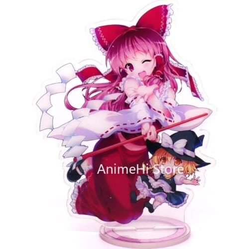 Anime Hakurei Reimu Komeiji Koishi Kirisame Marisa Action Figure Cosplay Toys Touhou Project Acrylic Figures Stand Model Dolls