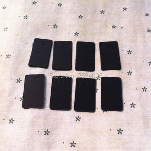 Free shipping in stock 2x3.3cm round shape blank tag/350gsm black matt cardboard paper tags/paper card hang label
