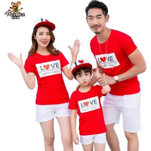 Family Clothing Summer Style Boy Girl T-Shirts Shorts For Mother Daughter Father Son Clothes Family Matching Outfits Family Look