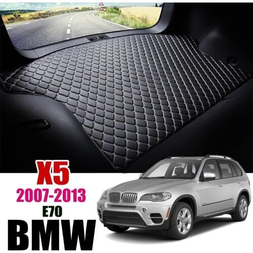 Leather Car Trunk Mat For BMW X5 E70 2007-2013 Trunk Boot Mat X5 Liner Pad BMW E70 Cargo pad Carpet Tail Cargo Liners 2010 2012