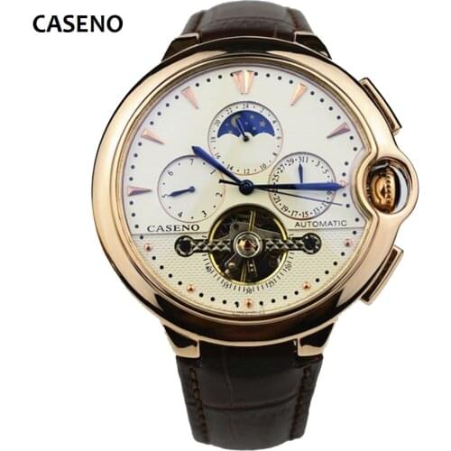 Mechanical Wristwatches Men Automatic Stainless Steel Watch Top Brand Luxury Watches Mens Sport Reloj de hombres CASENO New 2020