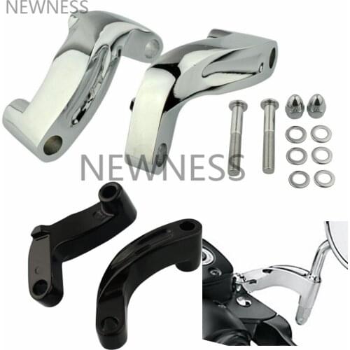 Motorcycle Rearview Side Mirror Adapter Kit For Harley 2006-2014 Motorbike Mirror Riser Relocation Extension Adapter