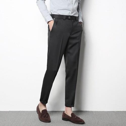 MRMT 2021 Brand Spring Clothing Mens Trousers Slim Elastic Waistline Pants for Male Casual Trousers