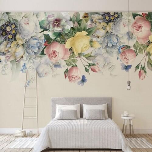 8D Murals Painting 3d Flower Wallpapers Murals for Wedding Room 3D Flower Mural Wall paper 3d Wall Photo Murals 3d Wall sticker