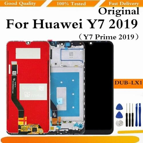 Original LCD For Huawei Y7 2019 Y7 Prime 2019 LCD Display DUB-LX3 DUB-L23 DUB-LX1 Touch Screen Digitizer Repair Parts
