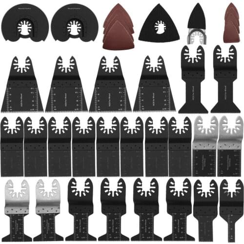 68pcs/set Oscillating Saw Blade Multitool Blades Cutting Wood Tools Saw Blade for Fein Multimaster Bosch Dremel Makita Milwaukee