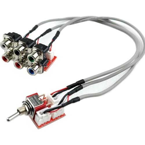 AV RCA Audio Signal Switch Board Dual Channel Signal Selector Switching Board GS37