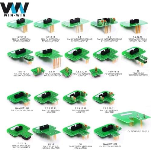 Free Shipping BDM 22pcs Adapter Chip Tunning ECU Programmer Tools ecu Chip Tuning flasher tester For Dimsport BDM100 BDM Frame