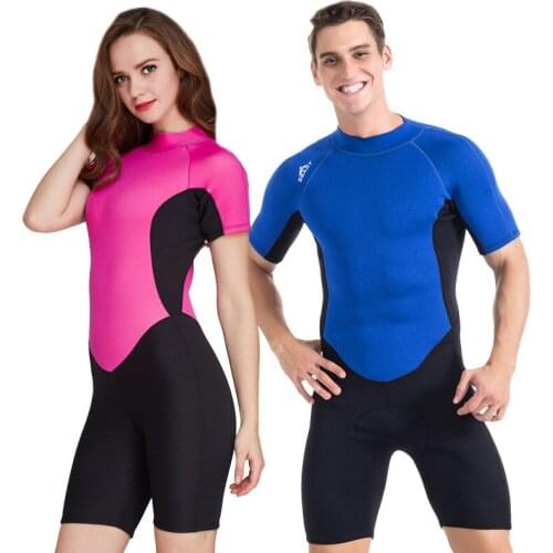 Sbaet 2mm thickening lovers' neoprene swimsuit, snorkeling surfing diving suit, anti violet jellyfish