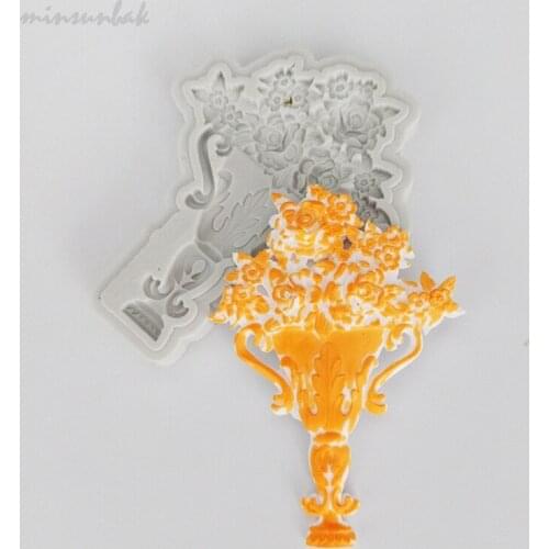 Minsunbak Torch Shape Silicone Mold 3D Flour Candy Cake Chocolate Candy Sugarcraft Baking Tools
