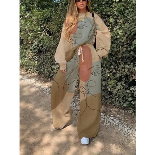 Tracksuit Women Aesthetic Sportswear 2 Piece Set Plus Size Sweatshirts And Pants 2020 Fashion Tracksuit Female Outfits Clothing