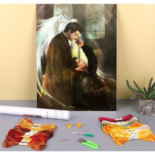 Supernatural Printed 11CT Cross Stitch Patterns Embroidery DMC Threads Handiwork Sewing Hobby Handmade For Adults Different