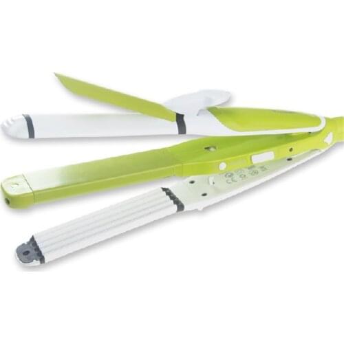 100-240v ; 3in1 professional hair straightener fast flat iron professional electric straightening ceramic titanium high quality