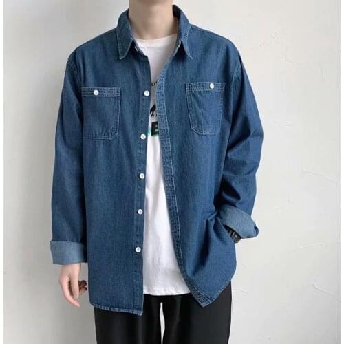 Yeqedu Mens Denim Shirts