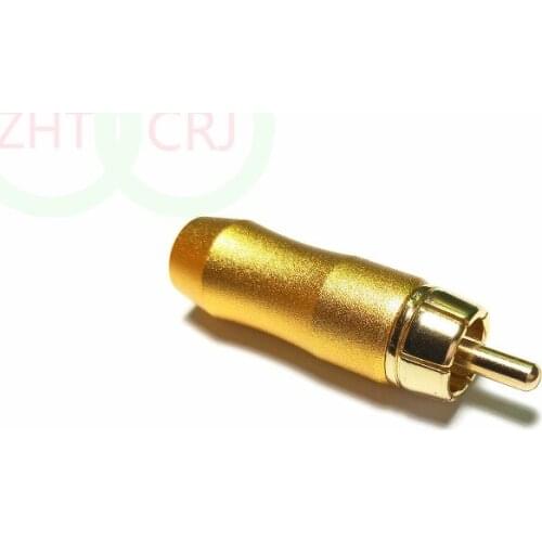 20PCS golden RCA Plug Audio Video Cable connector Adapter Solder