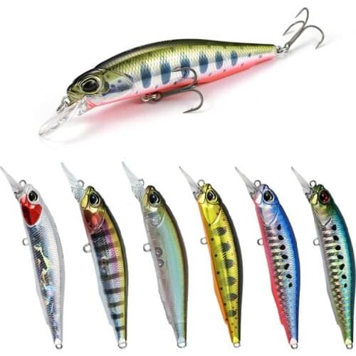 77mm 8.4g 3D Eyes Lifelike Minnow Lures Hunting Fishing Articles Suspending 0.7-0.9m 77SP